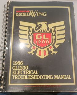 1986 Honda Gold Wing 1200, Oficial Workshop Electrical Manual Repair.