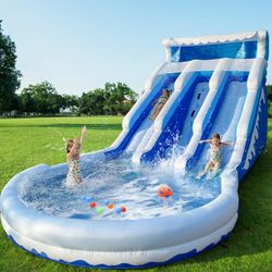 Large Inflatable Water Slide Swimming Pool Play Center