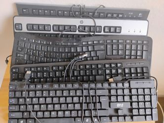 5 brand new keyboards