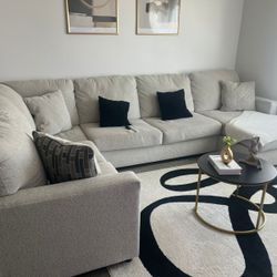 Cream Sofa/Couch Left sided