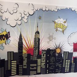 Superhero Backdrop