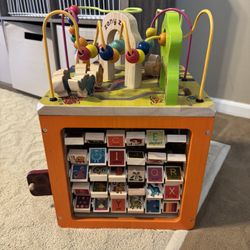 B. Toys Wooden Busy Box Maze Toy
