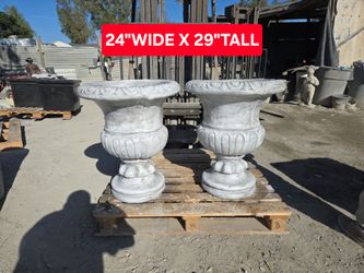 CONCRETE CEMENT PLANTER POTS $260 EACH