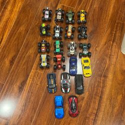 Lots Die Cast Mini 4x4 Monster Trucks Pull Back Cars $30 OBO