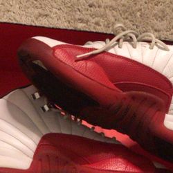 Red And White Jordans Size6