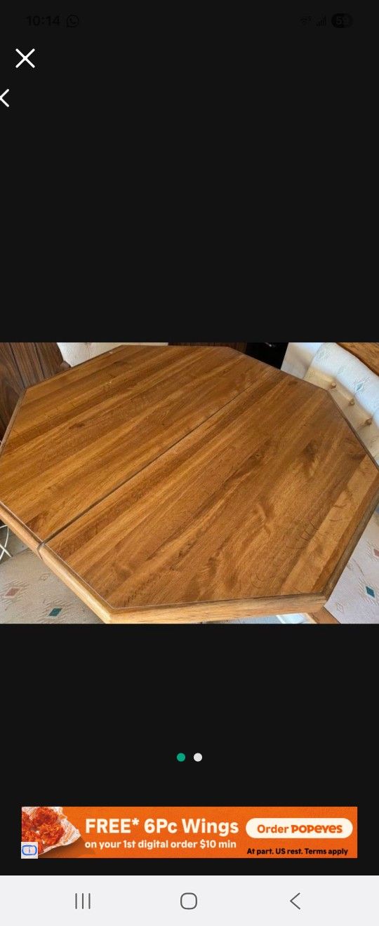 Round Hard Wood Table