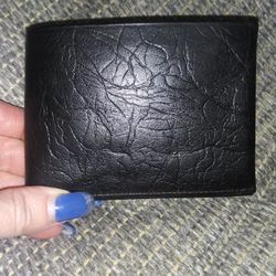 Vintage Black Mens Wallet Bill Fold Pampa's Steerhide New Oldstock

