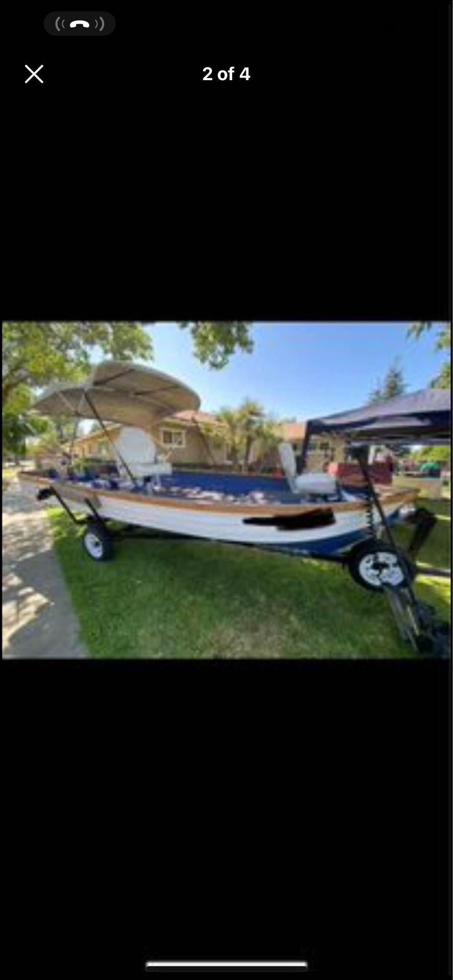 $375 Fishing Boat Best Deal! With Two Troller
