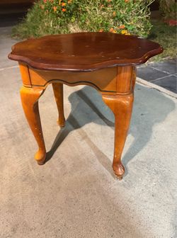 Wooden side table