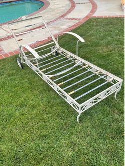 Vintage iron lounger