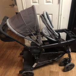 Sit And Stand Stroller With Infant Carrier Attachment 