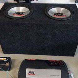MTX THUNDER 5601 MONO BLOCK CLASS D 2 10inch Mtx Subs PORTEDBOX 