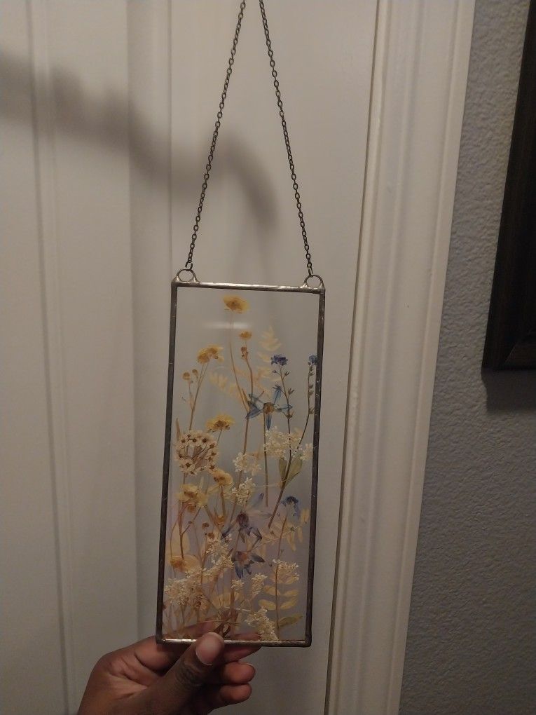 Handmade Vintage Flower Glass Decor