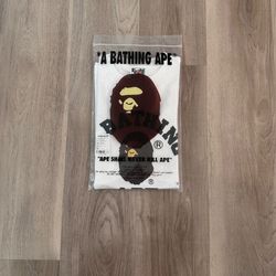 BAPE College Logo Tee White (Size S) – Brand New With Tags
