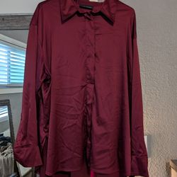 Satin Blouse 2X
