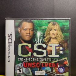 NINTENDO DS CSI UNSOLVED! (Sealed)