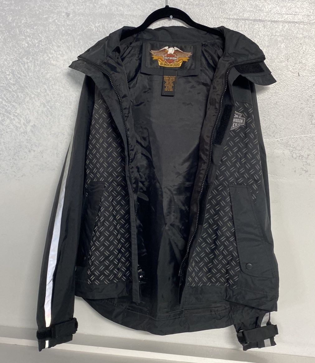 Harley Davidson Jacket Rain Waterproof PVC Coated Biker Motorcycle Racing