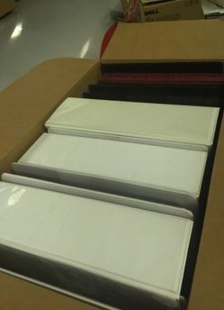 School binders all sizes all colors boxes and boxes must go
