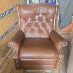 Brown Leather Recliner