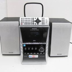 Panasonic SA-PM313 Mini System 5-CD MP3 AM/FM Cassette + Remote