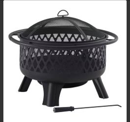 New Hampton Bay Metal Outdoor Patio Fire Pit