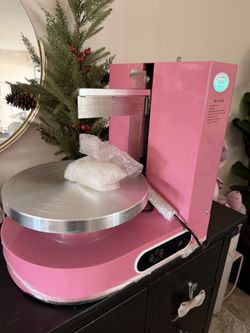 Cake Decorating Machine, Cake Cream Spreading Coating Smearing Machine, Low Noise Cake Frosting Machine, Turntable with Adjustable Scraper, for 4" to 