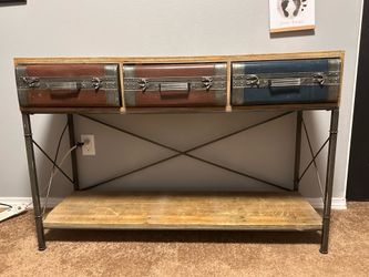 Industrial farmhouse table