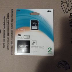 Sony Class 2 Is The Memory Card 2  Gigabytes