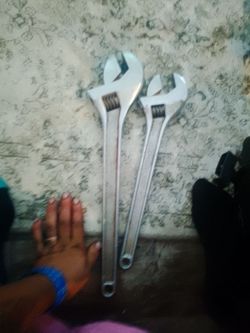 Vintage wrench and crescent