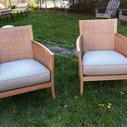 Crate and Barrel arm chairs