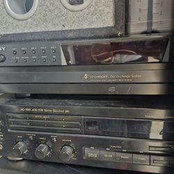 5 Disc Cd Player And A Receiver 