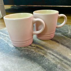 Le Creuset Espresso London Mugs, 100ml/3oz, Color Shell Pink