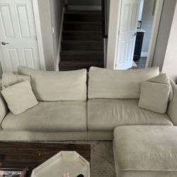 Cream Couch - Mario Capasa Feathers Couch