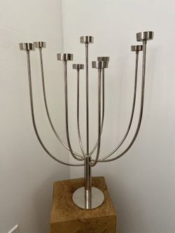 HABITAT KLEIN Y2K 00s Vintage 9 Arm Candelabra Tealight Candle Holder