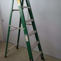 HUSKY 6 Foot Green Ladder