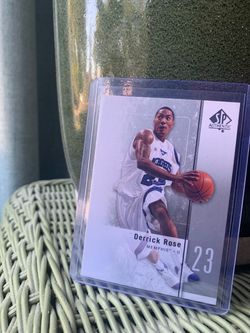 Derrick Rose SP Authentic Memphis Basketball Card