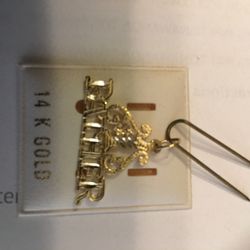 14k Father #1  Charm 