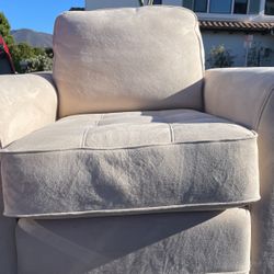Lazy boy suede couch off white Beige
