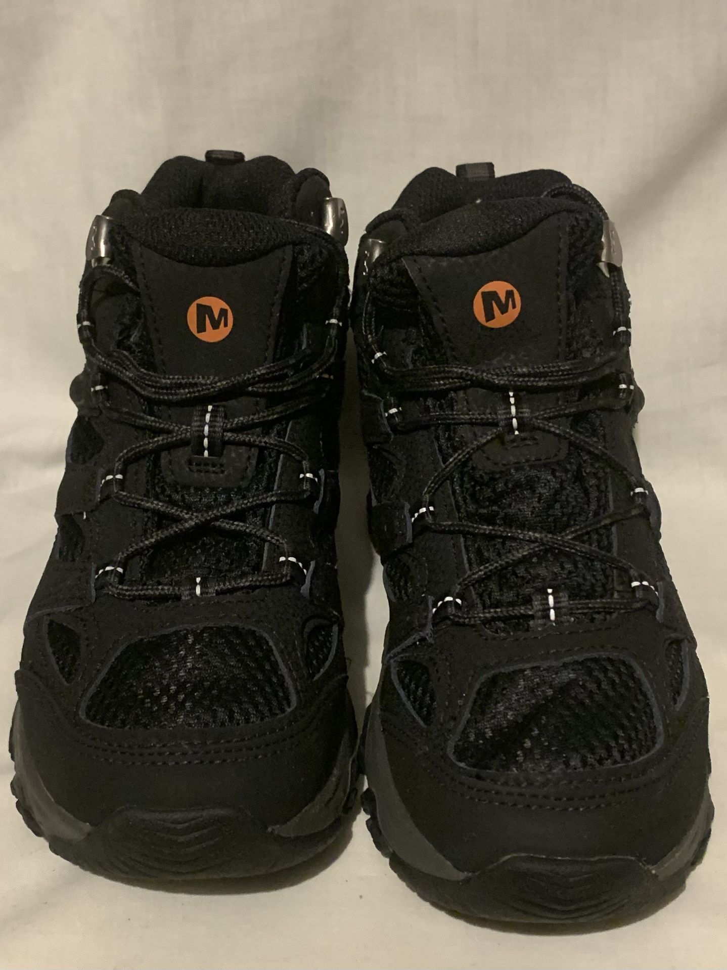 Merrell Juniors Moab 3 Mid Black Boots MK265702 Size 3.5M