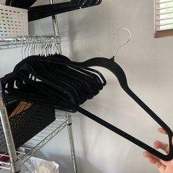 Velvet Black Hangers 