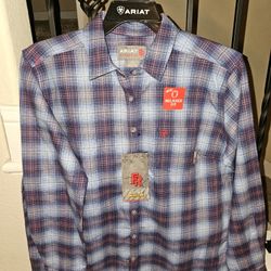 ARIAT FRC GIRLS PLAID RELAXED FIT BUTTON UP SHIRT 