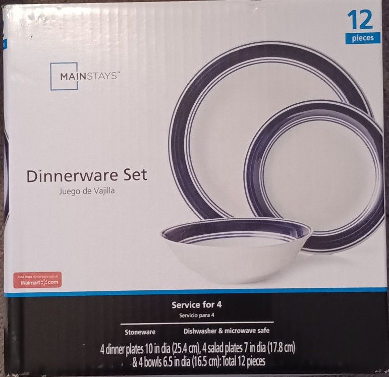 Mainstay Stoneware Dinnerware Set