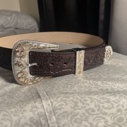 Men Western Belt , Leather Size 36 Brand New 