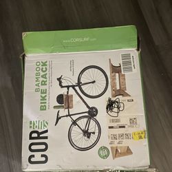 Bamboo bike rack
