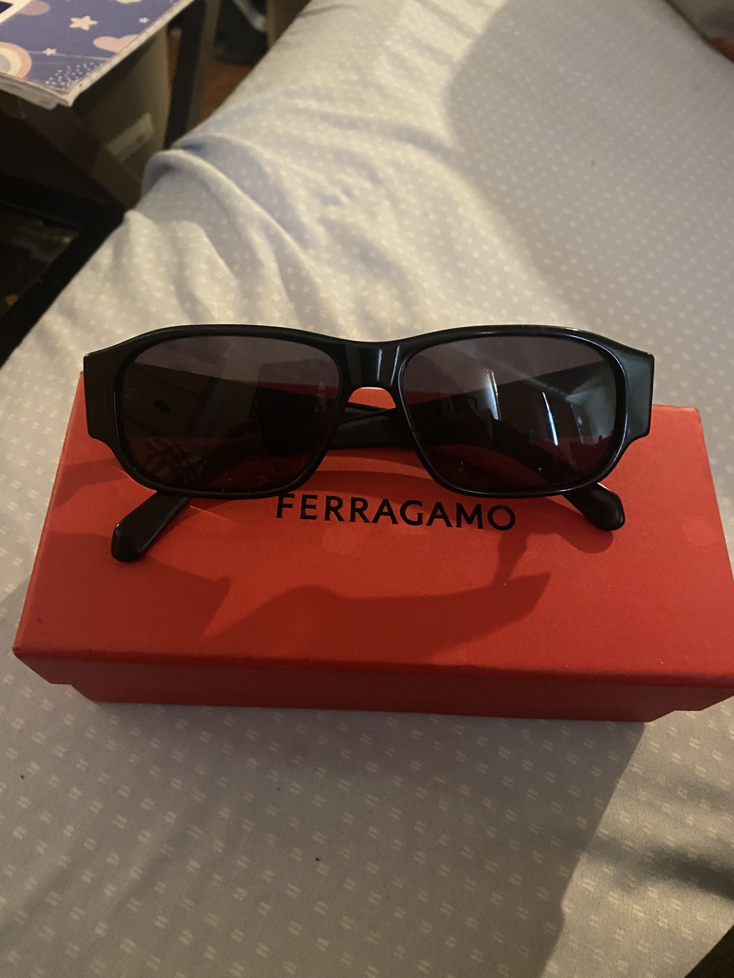 FERRAGAMO 57mm Rectangular Sunglasses