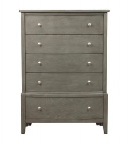 Brand new grey chest of drawers with full extensions (38"Wx 18.5"Dx 53"H)