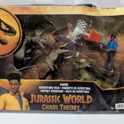 Jurassic World Chaos Theory Darius Adventure Pack with Dinosaurs Mattel Netflix Set