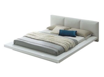Queen Size Upholstered Platform Bed (Extra FootBoard Brand New In Box)