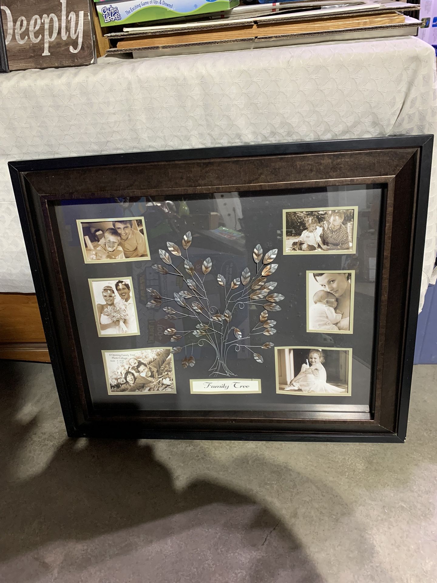 A Big Photo Frame That Says Family