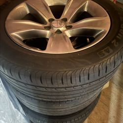 Dodge challenger original rims tires 